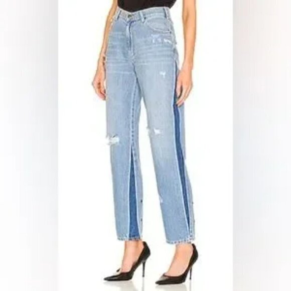 NWT SER.O.YA Maggie Mid Rise Vintage Straight Bootcut Jeans in Mojave, size 26